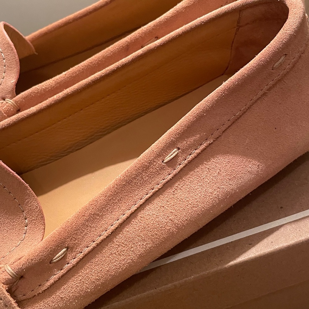 Prada Women's Light Pink Suede Loafers - Picture 7 of 9